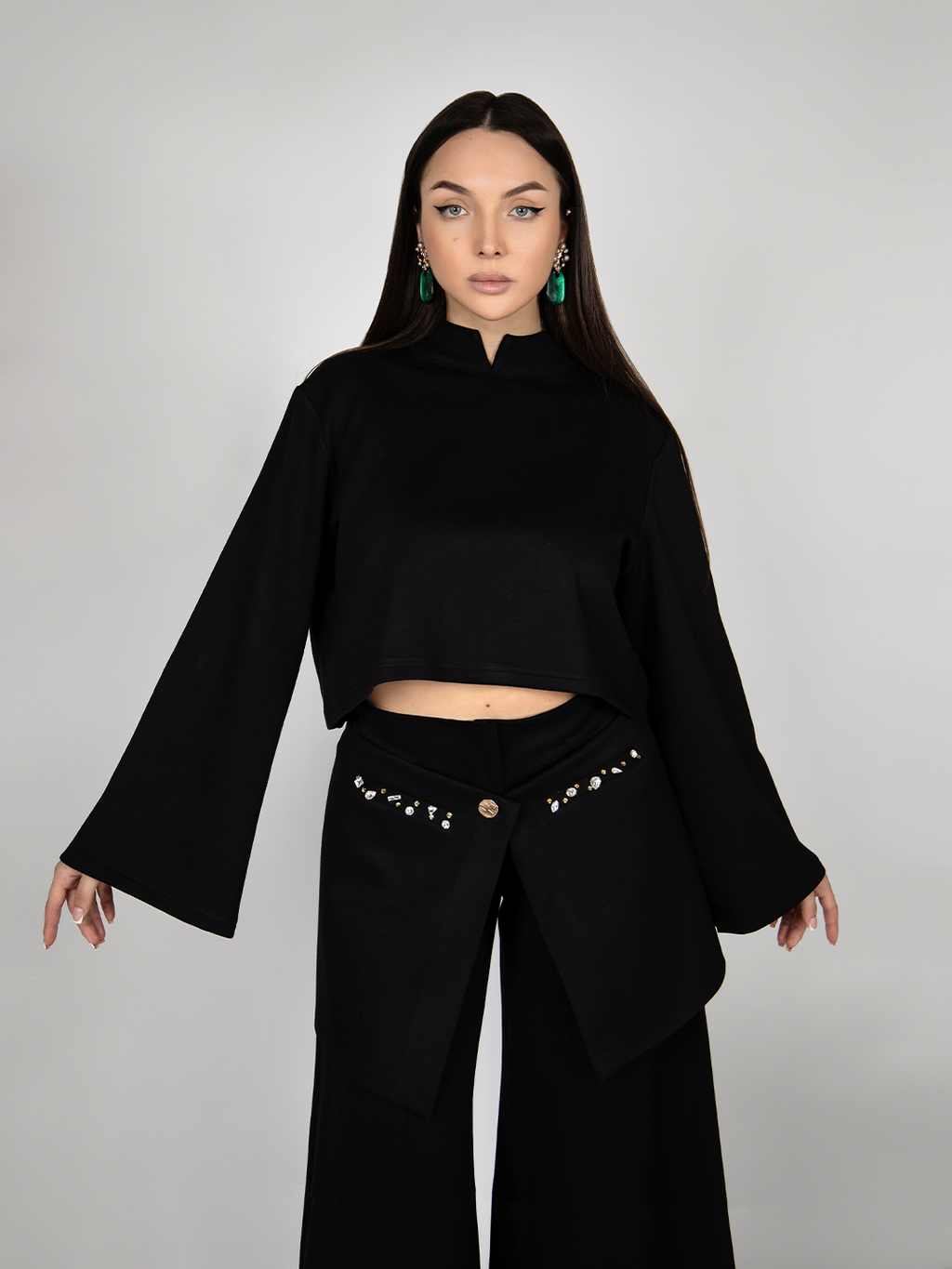 Black Bling Three-Piece Set