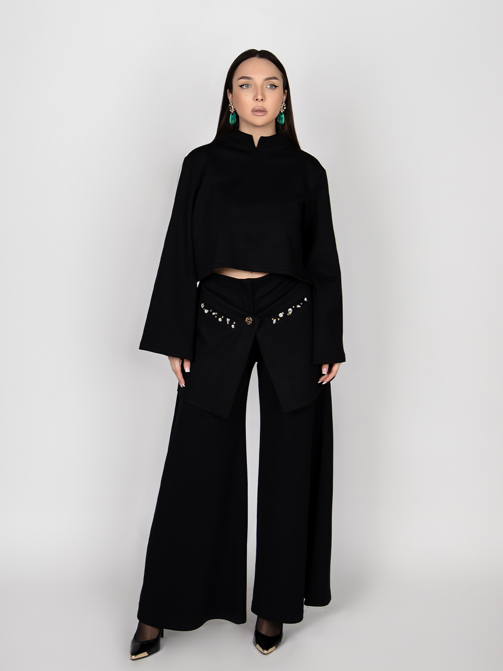 Black Bling Three-Piece Set