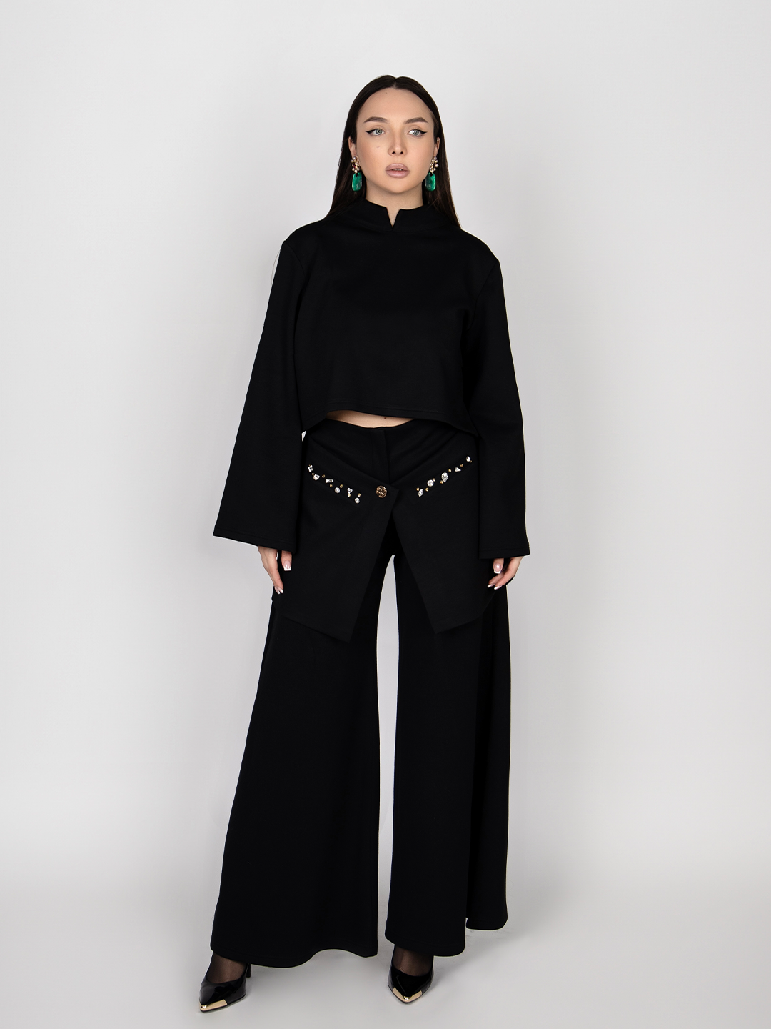 Black Bling Three-Piece Set