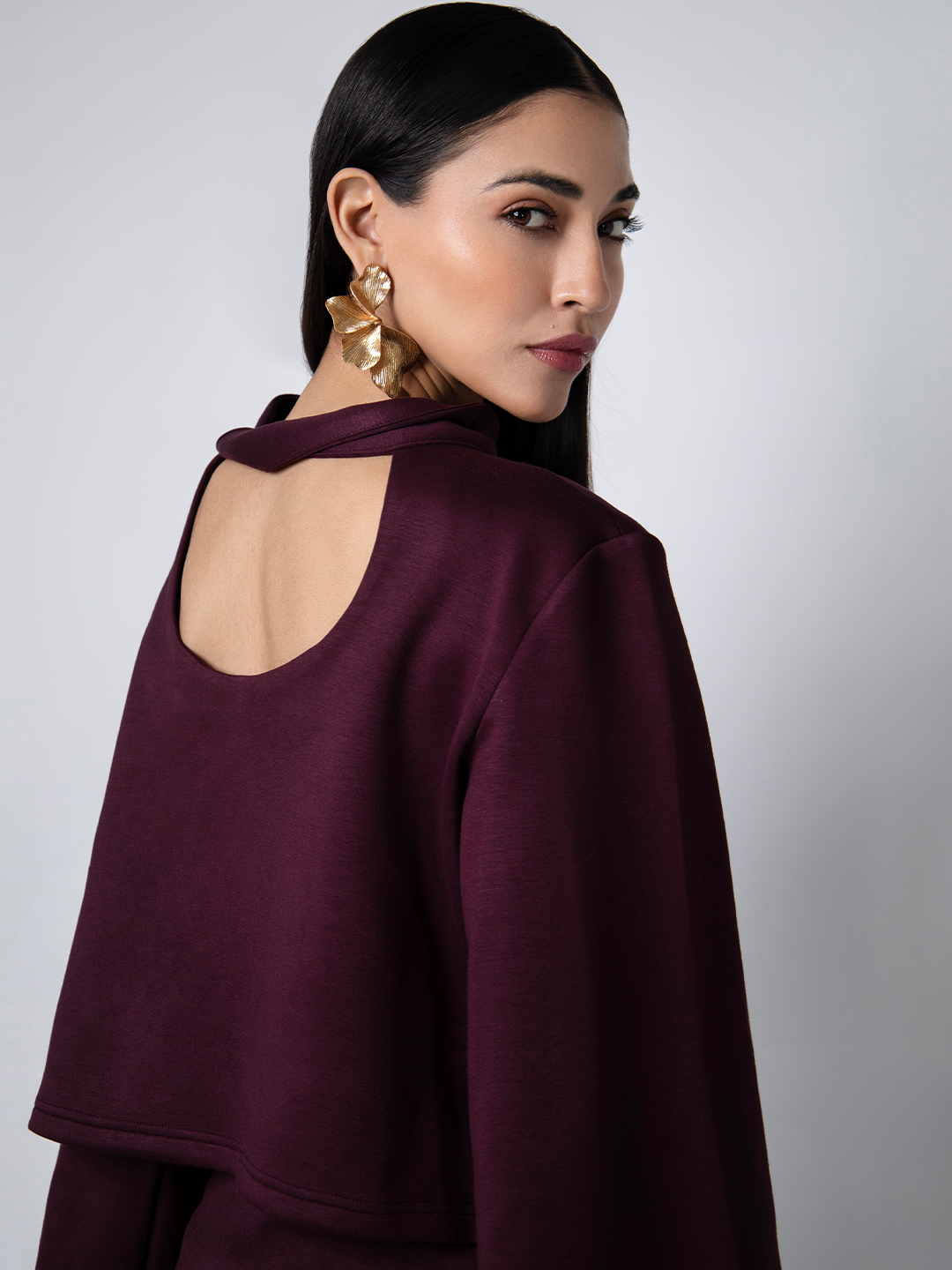 Maroon Bling Three-Piece Set