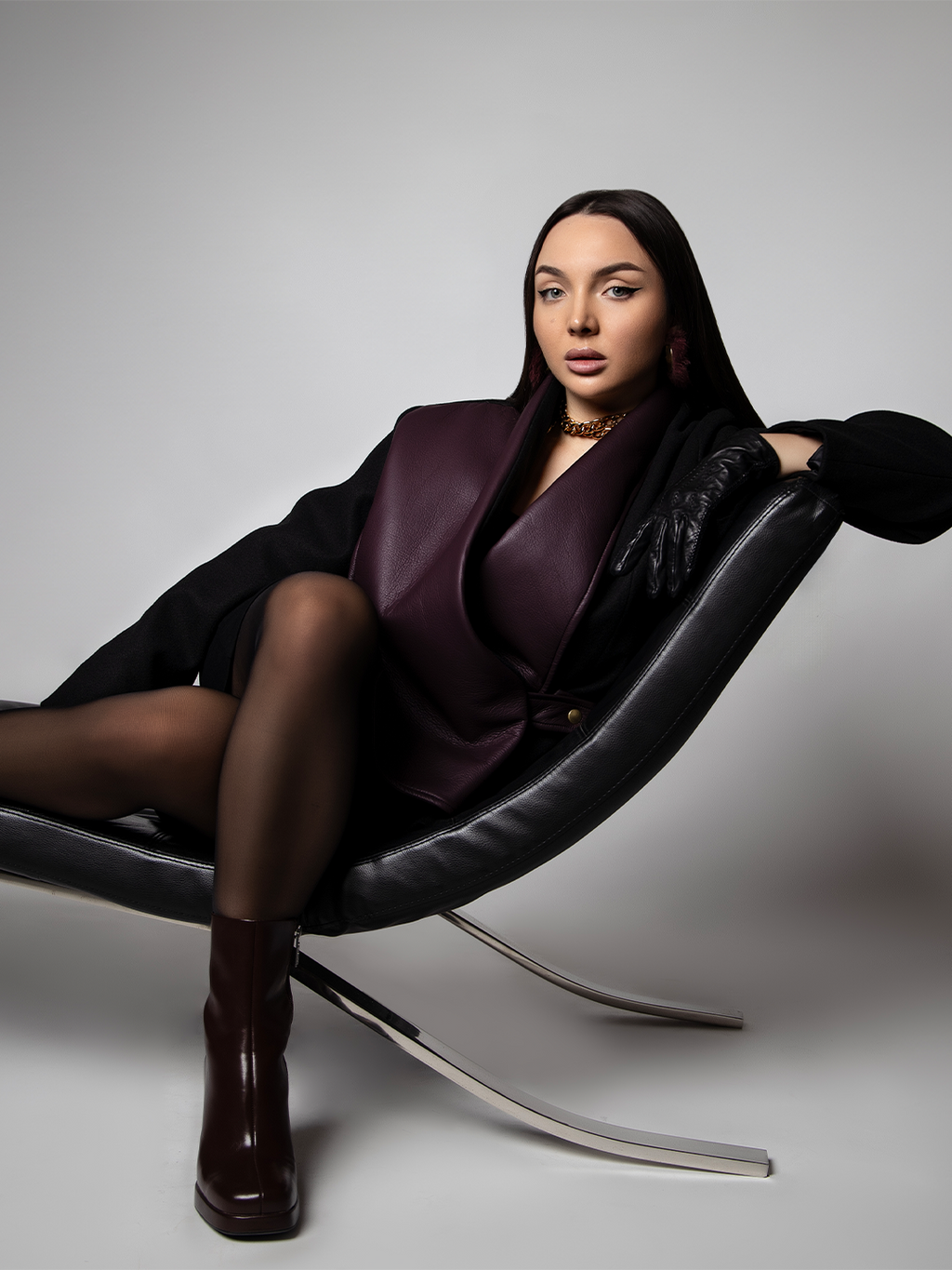 Leather-Wool Hybrid Jacket