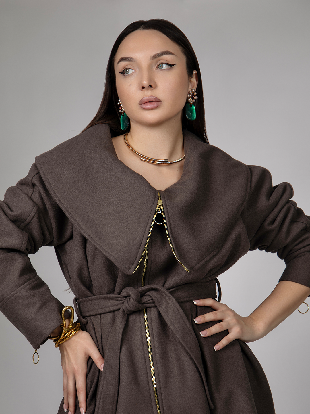 Oversized Collar Jacket