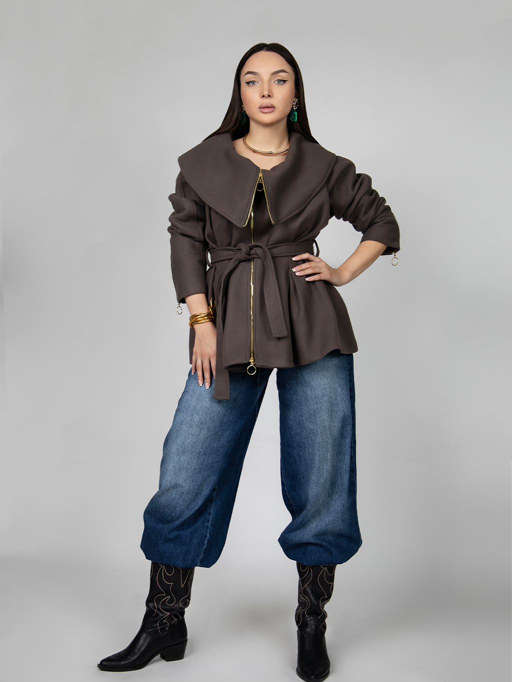 Oversized Collar Jacket