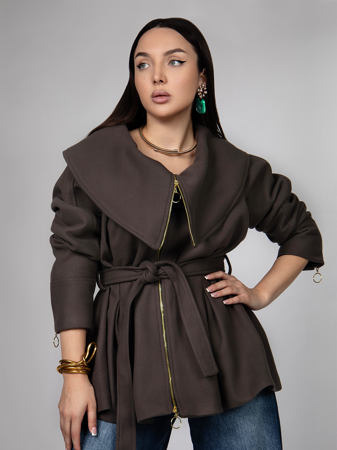 Oversized Collar Jacket