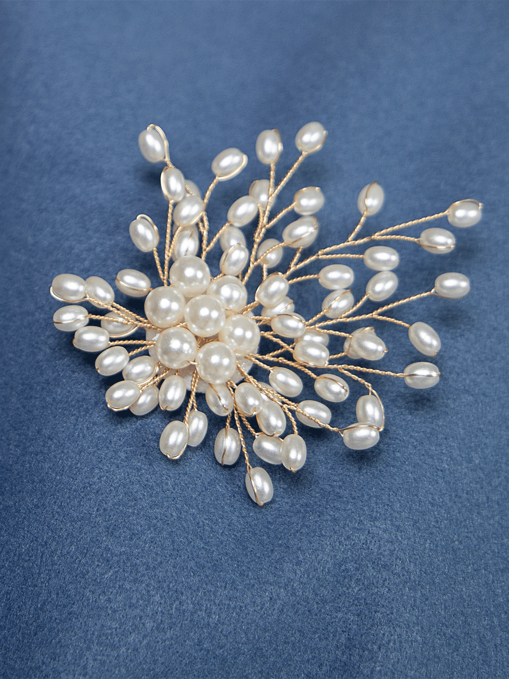 Blue Lconic Felt Jacket With Belt