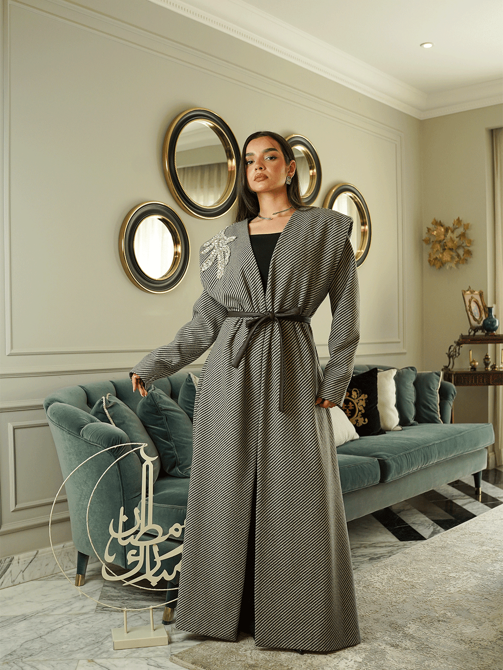 Monochrome Muse Abaya