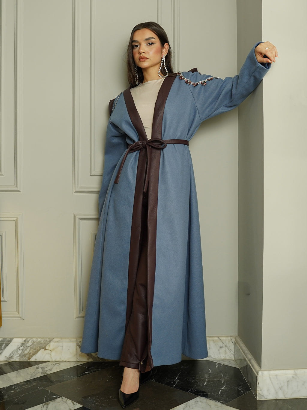 Azure Edge Abaya