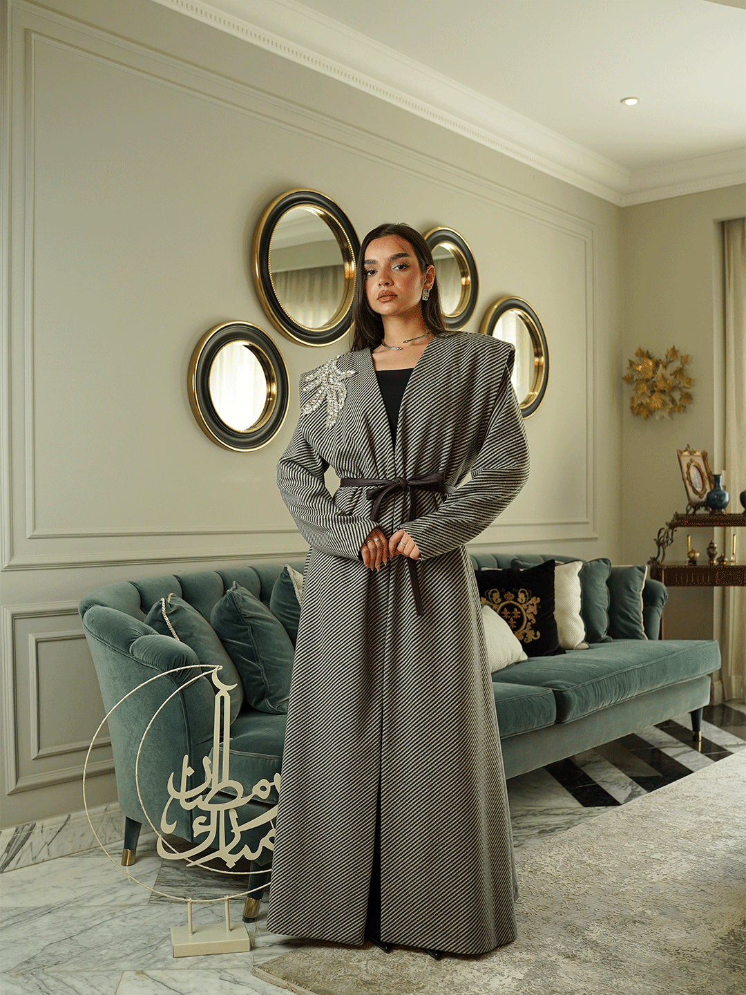 Monochrome Muse Abaya