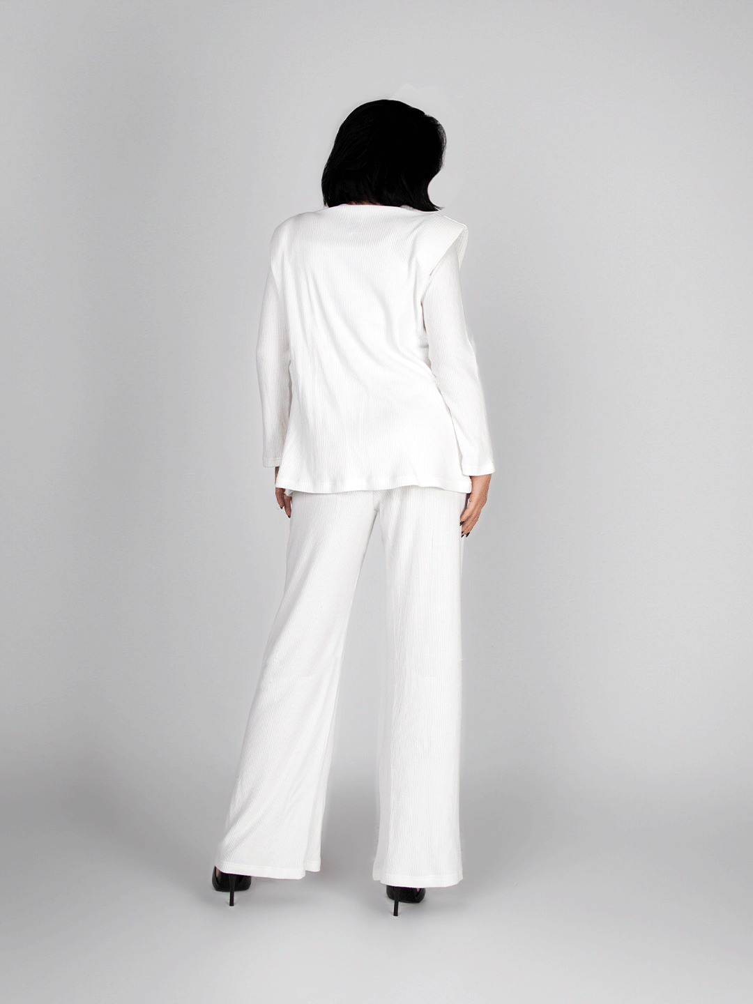 White Bold Shoulder Set